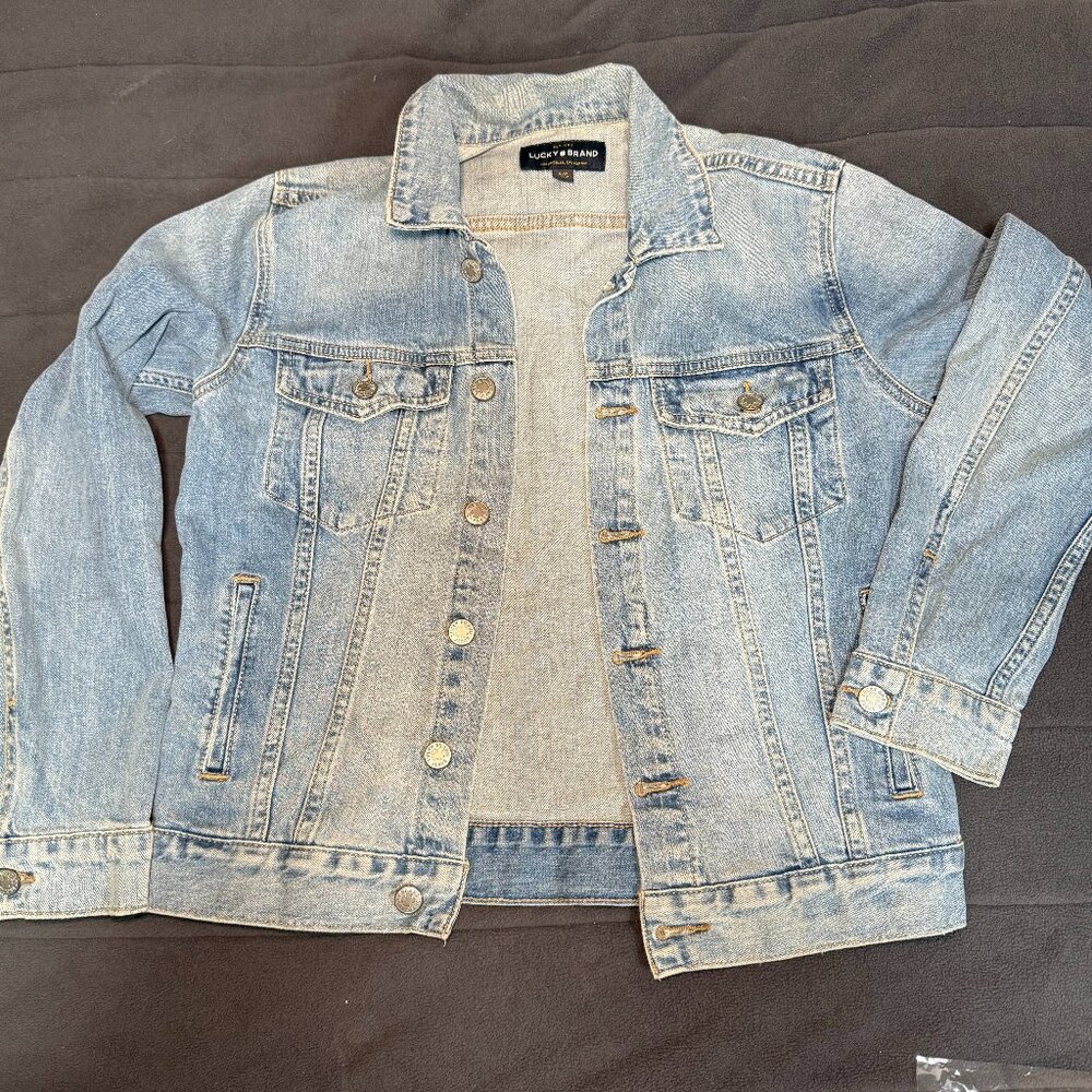 Lucky Brand Light Blue Denim Jacket - Size S